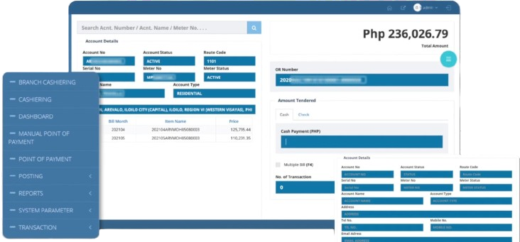 UMS Utility Management System Dashboard Screenshot